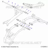 SUSPENSION TRASERA CONTROL ARM MOUNTING