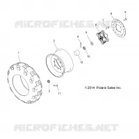 RUEDAS, FRONT TIRE and FRENO DISC
