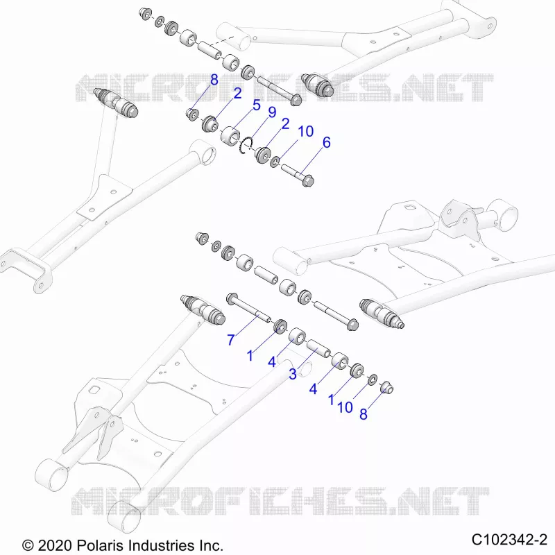 SUSPENSION TRASERA CONTROL ARM, MOUNTING