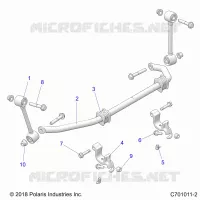 SUSPENSION, FRONT BARRA ESTABILIZADORA- Z23N4E99A/99B (C701011-2)