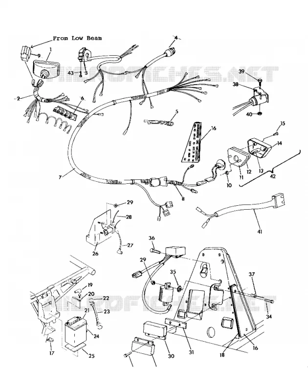 arnés de cableado 350 4X4 / W928139 (4922832283031A)