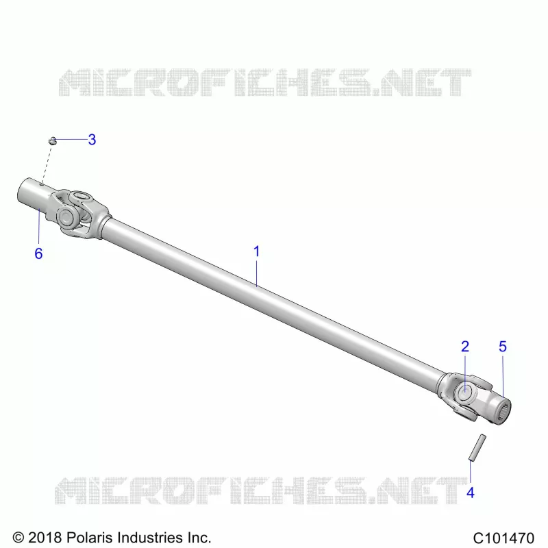 TREN, PROP SHAFT, FRONT