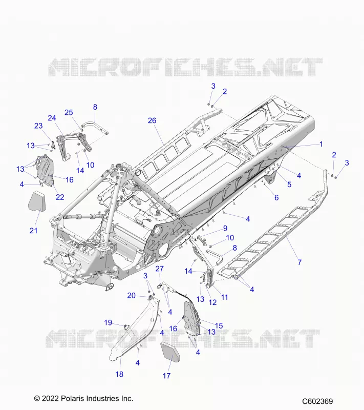CHASIS, FOOTRESTS, AND RUNNING BOARDS