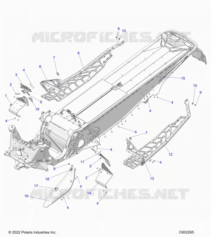 CHASSIS, PROTECCIÃ³N DEL EMBRAGUE, FOOTRESTS, AND RUNNINGBOARDS