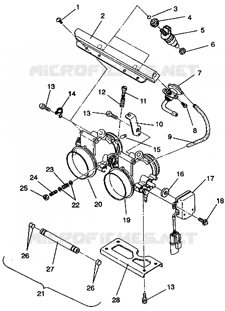 CUERPO DE MARIPOSA ASSEMBLY 500 EFI 0942774 and  EFI SKS 0942574 (49274127410037)