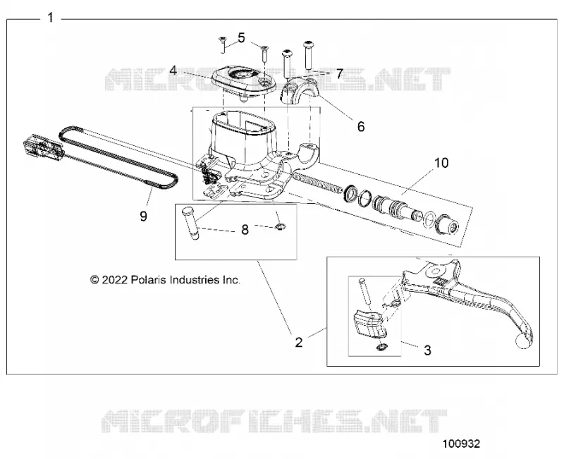 FRENO FRONTAL BRAKE LEVER AND MASTER CYLINDER