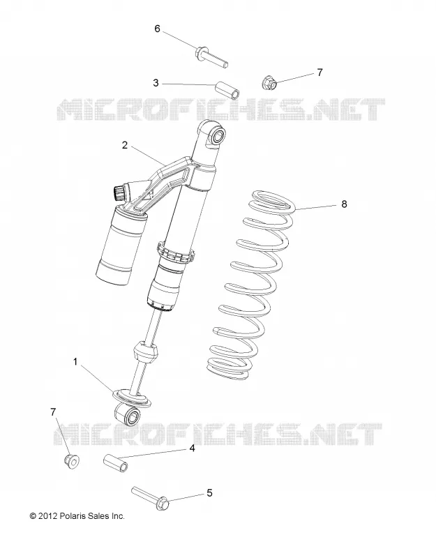 SUSPENSION, SHOCK TRASERO, MOUNTING