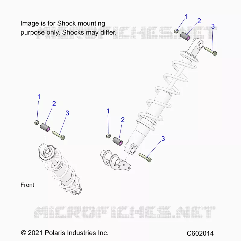 SUSPENSION, MONTAJE DE DESCARGA, REAR SUSP.