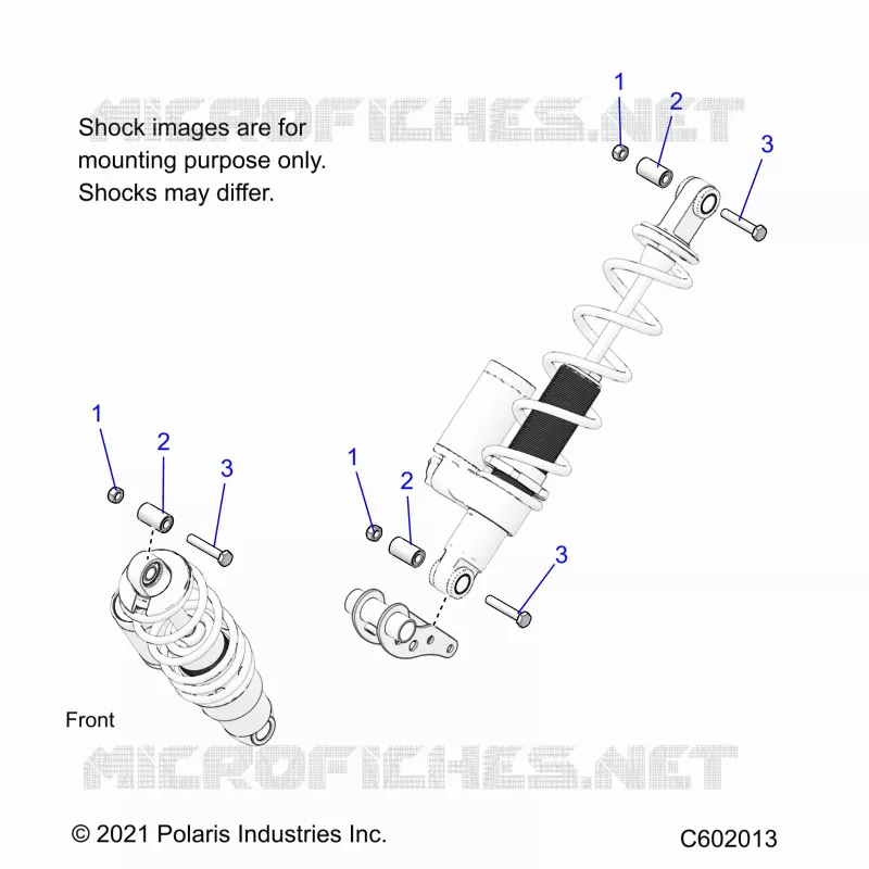 SUSPENSION, MONTAJE DE DESCARGA, REAR SUSP.