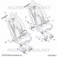 ASIENTO BELT MOUNTING, FRONT
