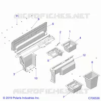 CARROCERÍA POSTERIOR CLOSEOFF/STORAGE (PREM PREP ROOF)