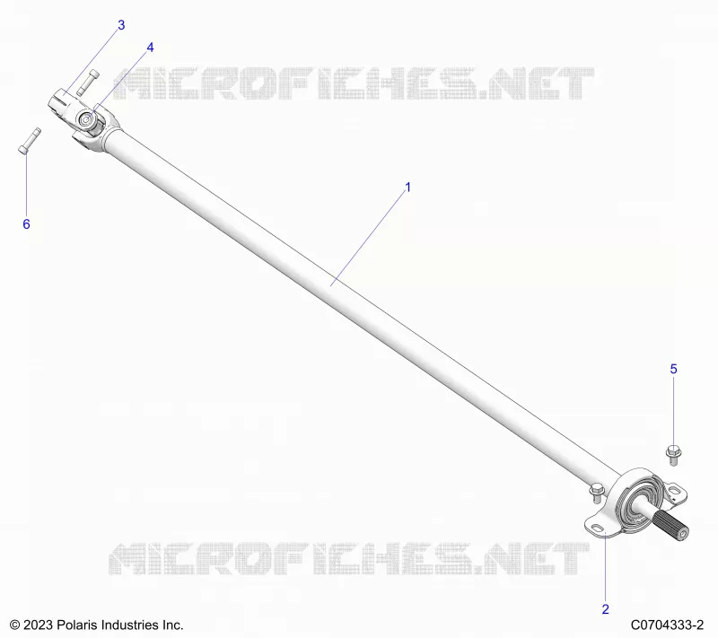 TREN, REAR PROP SHAFT