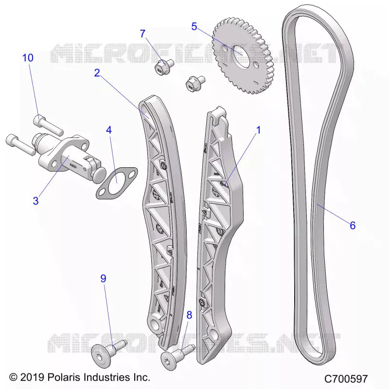 LA CADENA DE LEVAS AND TENSIONER