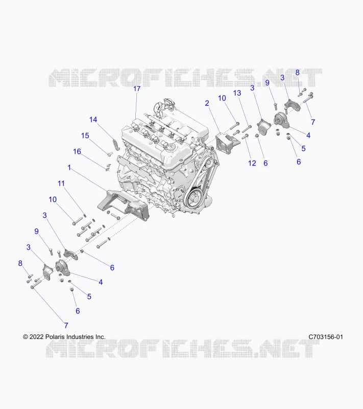 MOTOR, MOUNTING & LONG BLOCK