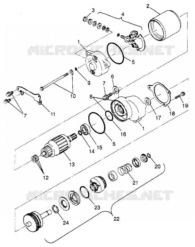 MOTOR DE ARRANQUE (SPORT) Sport 400L W97BA38C (4940124012D008)