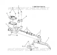 FRENO FRONTAL BRAKE LEVER AND CILINDRO MAESTRO