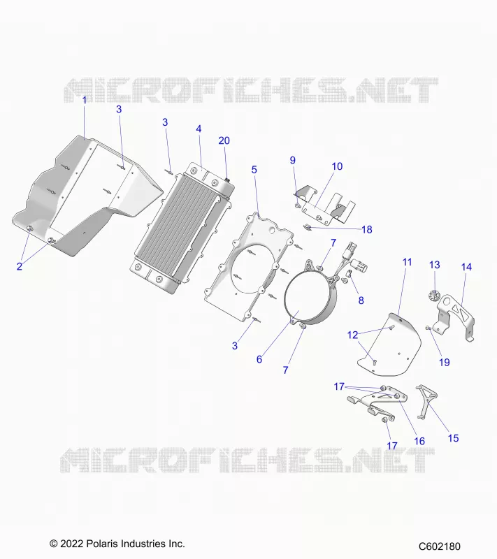 MOTOR, RADIATOR MOUNTING