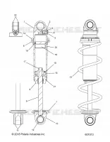 SUSPENSION, CHOQUE FRONTAL TRACK (BLACK COIL OVER)