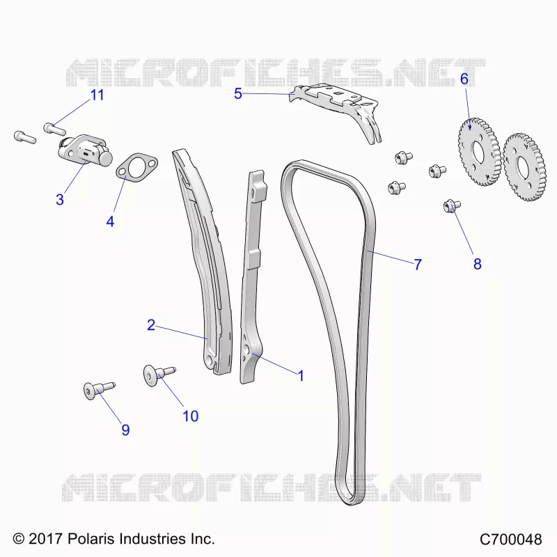 LA CADENA DE LEVAS AND TENSIONER