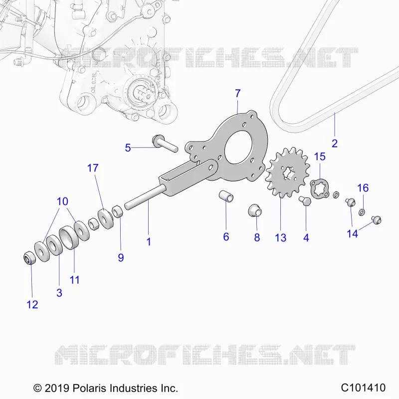 DRIVE TRAIN, TENSOR DE LA CADENA AND SPROCKET