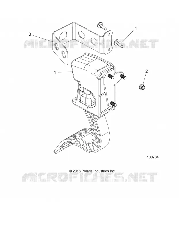 ENGINE, PEDAL DEL ACELERADOR AND MOUNT