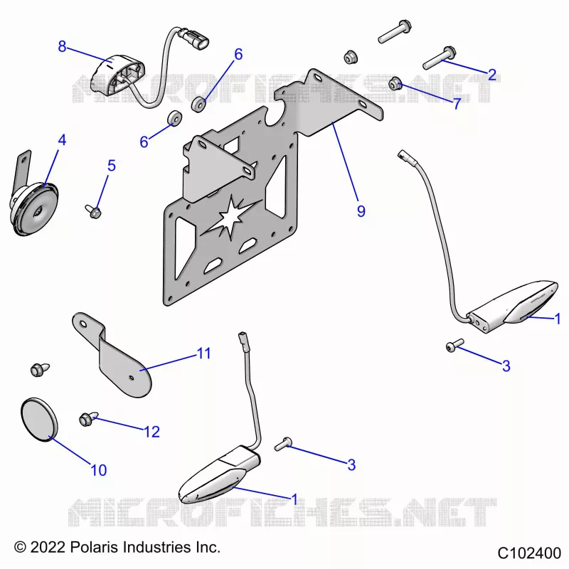 ELECTRICA, TURN SIGNALS, HORN AND LICENSE PLATE LIGHT