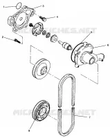 BOMBA DE AGUA XLT TOURING  0963357 and EUROPEAN XLT TOURING  E963357 (4931923192C009)