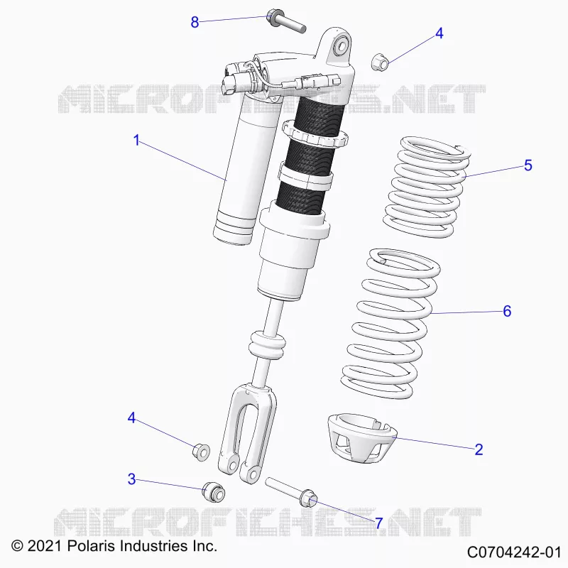 SUSPENSION, CHOQUE FRONTAL MOUNTING