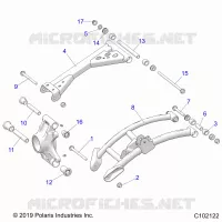 SUSPENSION TRASERA CONTROL ARMS- A20SXZ95AG (C0211319)