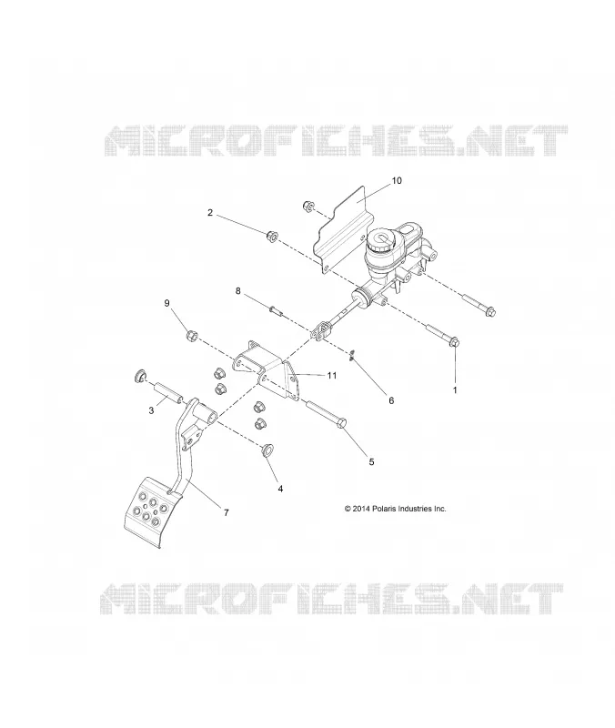BRAKES, PEDAL AND CILINDRO MAESTRO MOUNTING