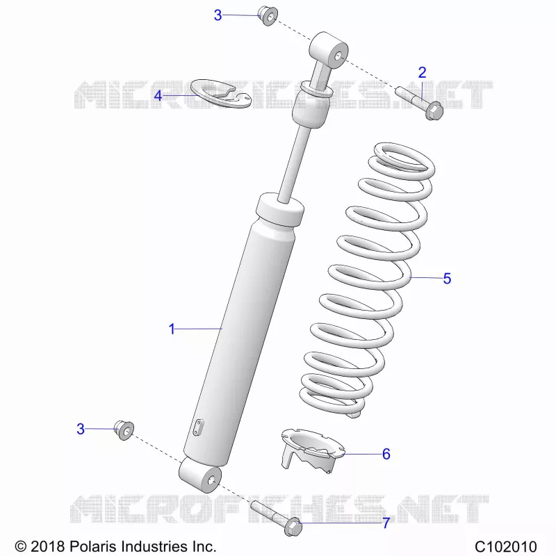 SUSPENSION, SHOCK TRASERO