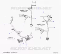 ELECTRICA, WIRE HARNESS, HOOD, ELEC. START