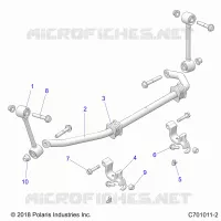 SUSPENSION, FRONT BARRA ESTABILIZADORA- Z22NAS99CK/FK (C701011-2)