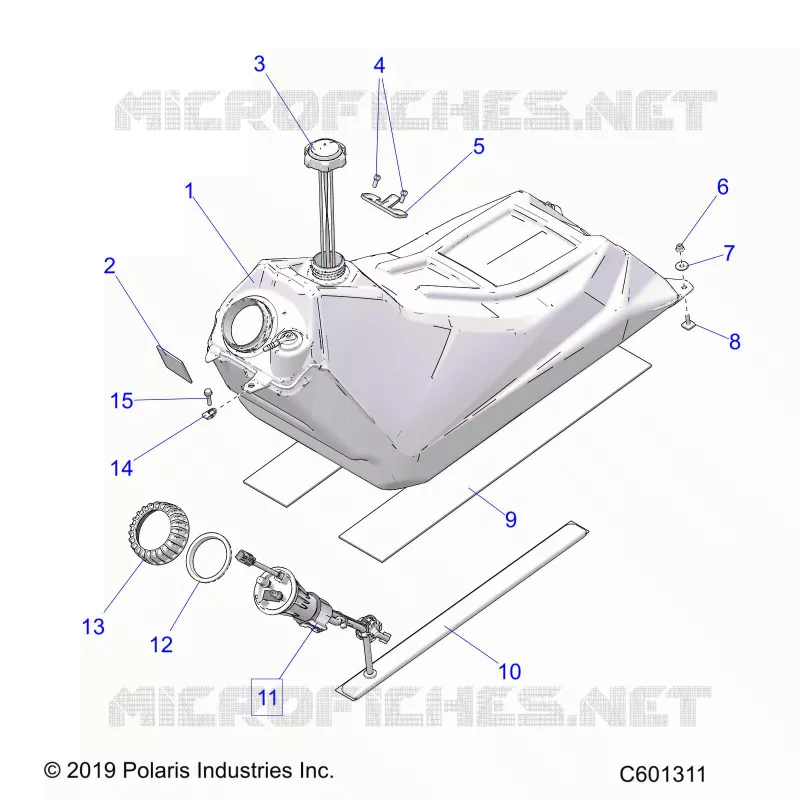 SISTEMA DE COMBUSTIBLE, FUEL TANK ASM.