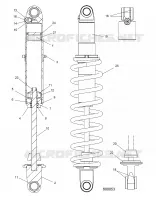 SUSPENSION, SHOCK TRASERO TRACK