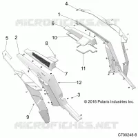 CARROCERÍA POSTERIOR FENDERS AND BEZELS- Z21NAE99AC/AK/BC/BK/K99AG/AP/BG/BP (C700248-8)