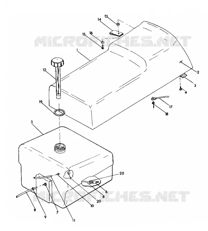 ASIENTO/TANQUE DE GAS ASSEMBLY WideTrak (4921302130003A)