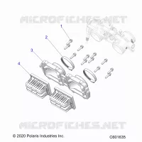 ENGINE, REED VALVE AND CUERPO DE MARIPOSA ADAPTOR -S23TLC8RS/8RE (C601635)