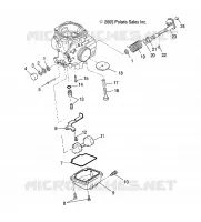 MOTOR, CARBURADOR LOWER