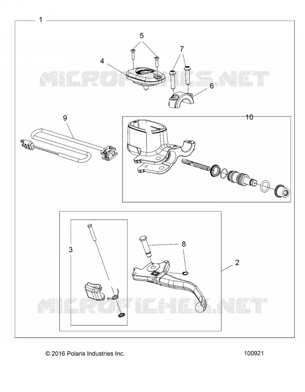 BRAKES, FRONT BRAKE LEVER AND CILINDRO MAESTRO