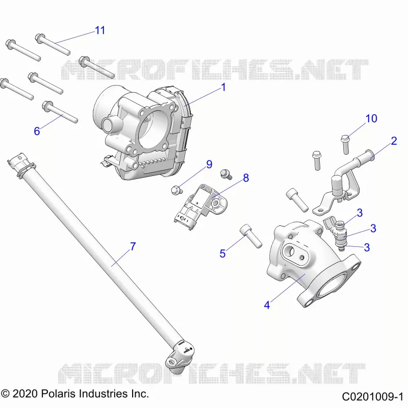 ENGINE, CUERPO DE MARIPOSA AND FUEL RAIL