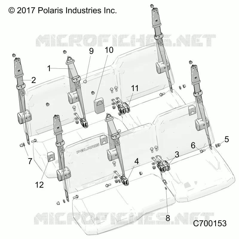 ASIENTO BELT MOUNTING