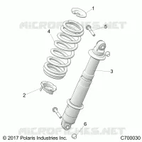 SUSPENSION TRASERA SHOCK MOUNTING