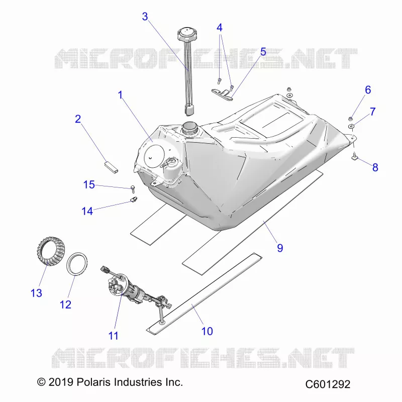SISTEMA DE COMBUSTIBLE, FUEL TANK ASM.