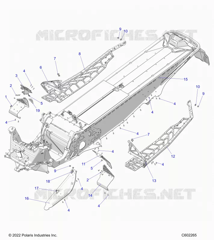 CHASSIS, PROTECCIÃ³N DEL EMBRAGUE, FOOTRESTS, AND RUNNINGBOARDS