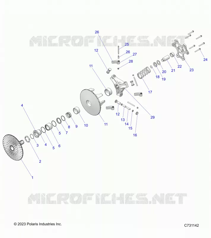 TREN, PRIMARY CLUTCH