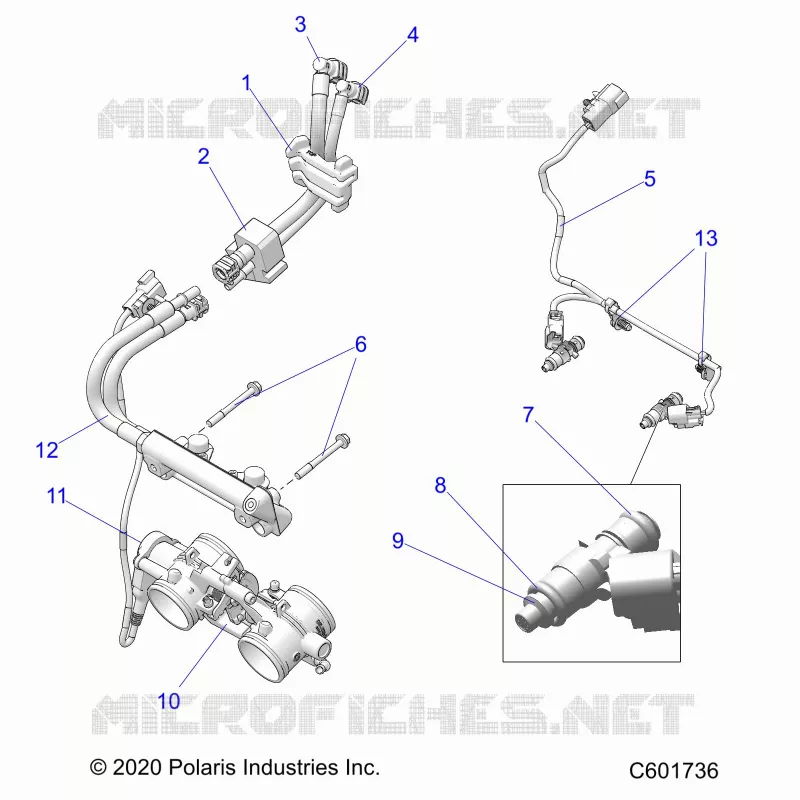 SISTEMA DE COMBUSTIBLE, RAIL, LINES AND THROTTLE BODY