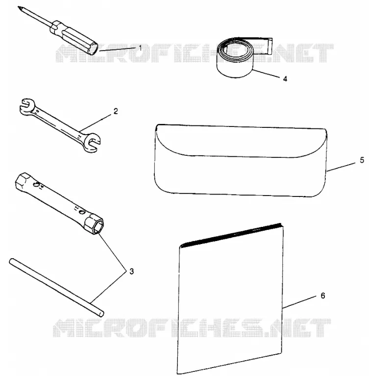 KIT DE HERRAMIENTA 600 XC 0971776 and EUROPEAN 600 XC E971776 (4937933793D002)