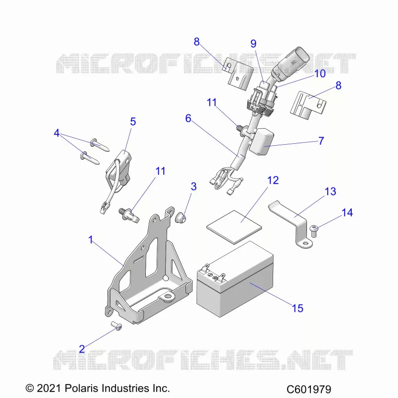 ELECTRICA, BATTERY, MANUAL START POWER UP COMPONENTS